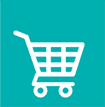 Icono representativo para sitios web con carrito de compra
